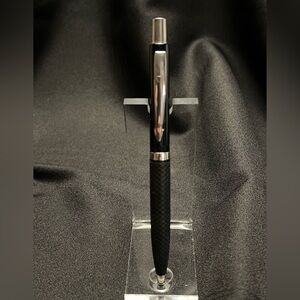 Parker Jotter Ballpoint Pen – Black & Chrome – Textured Grip – Click Action